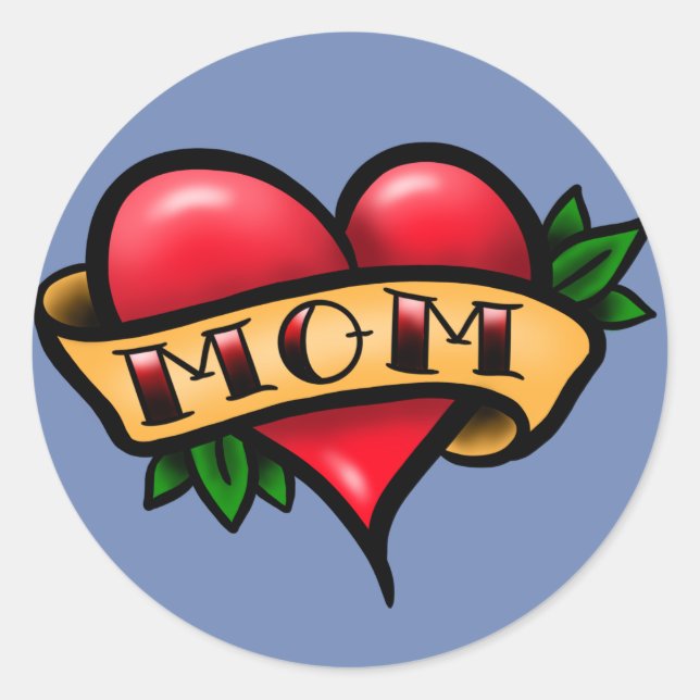 Aufkleber für traditionelle Tattoo-Mama (Vorderseite)