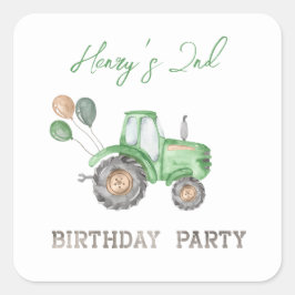Aufkleber für Traktor-Party | Aufkleber für Zugmas
