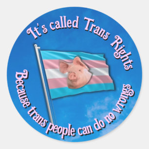 Aufkleber für Trans-Rechte