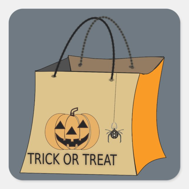 Aufkleber für Trick oder Treat (Vorderseite)