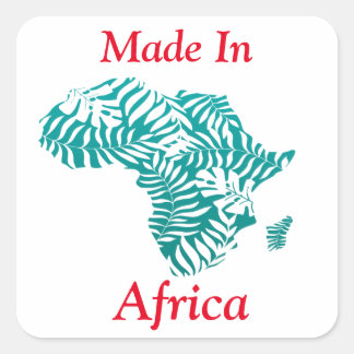 Aufkleber für tropische Blätter aus Afrika