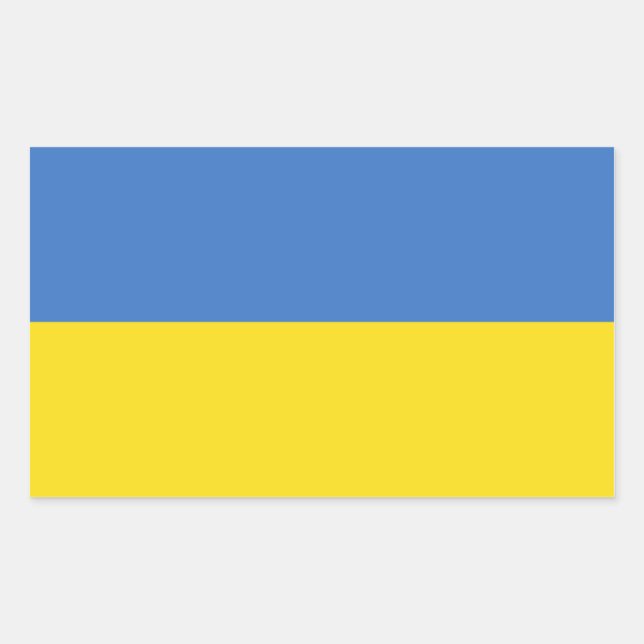 Aufkleber für ukrainische Flaggen (Vorderseite)