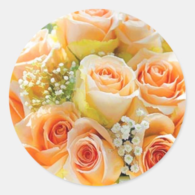 Aufkleber für Umschlag Aufkleber der Rose (Vorderseite)