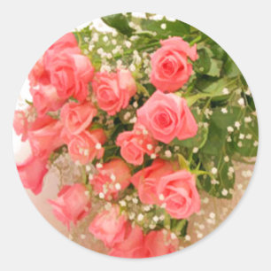 Aufkleber für Umschlag Aufkleber der Rose
