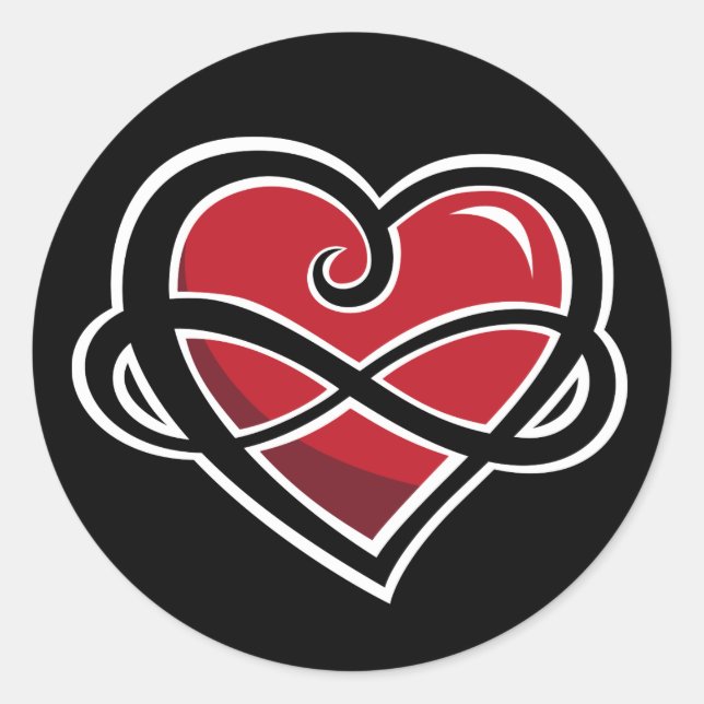 Aufkleber für unendliche Liebe (Vorderseite)
