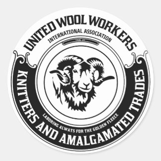 Aufkleber für United Wool Workers