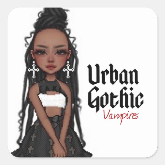 Aufkleber für urbane Gothic Vampires 1 (Vorderseite)