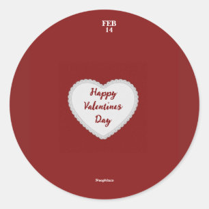 Aufkleber für Valentinstag - Sophiaco