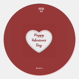 Aufkleber für Valentinstag - Sophiaco