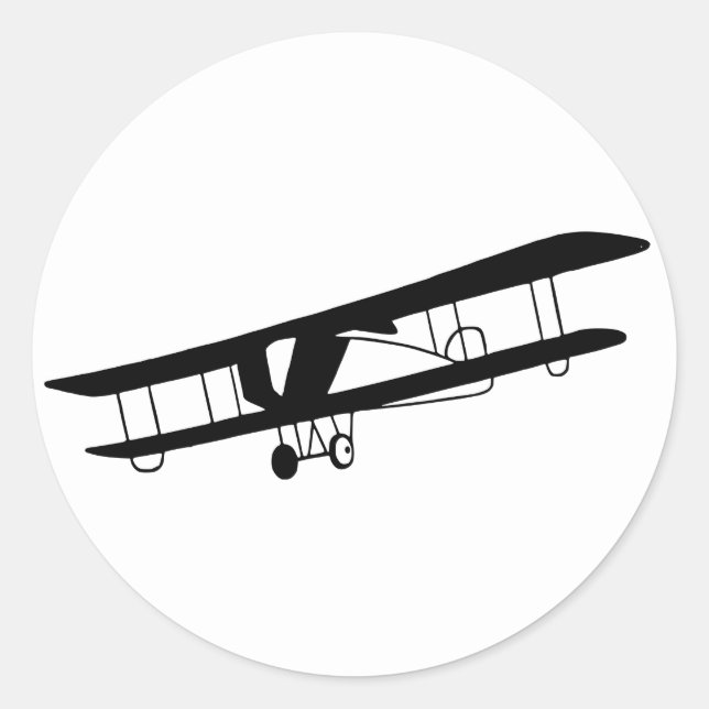 Aufkleber für Vintage Flugzeuge (Vorderseite)