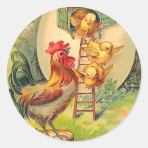Aufkleber für Vintage Osterkeuchen