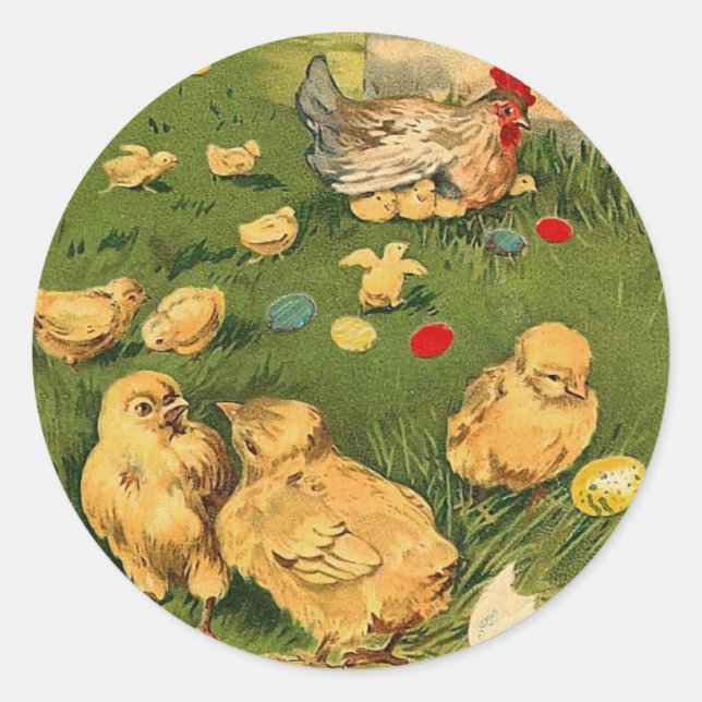 Aufkleber für Vintage Osterkeuchen (Vorderseite)
