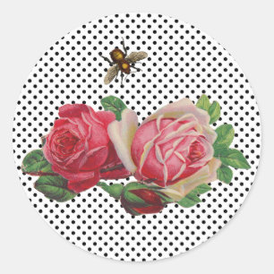 Aufkleber für Vintage Rose