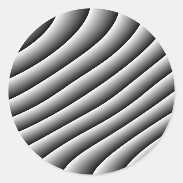 Aufkleber für Vintage Wavy Lines (Vorderseite)