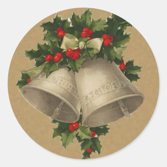 Aufkleber für Vintage Weihnachtsbrösel (Vorderseite)