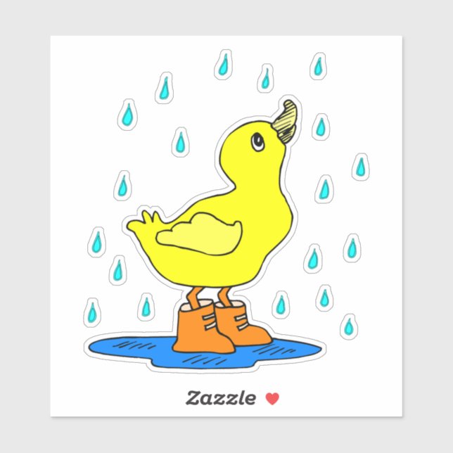 Aufkleber für Vinyl-Aufkleber in Regen (Blatt)