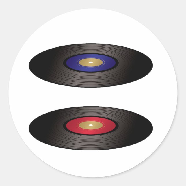 Aufkleber für Vinyl-Platten (Vorderseite)