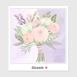 Aufkleber für violette Blumen