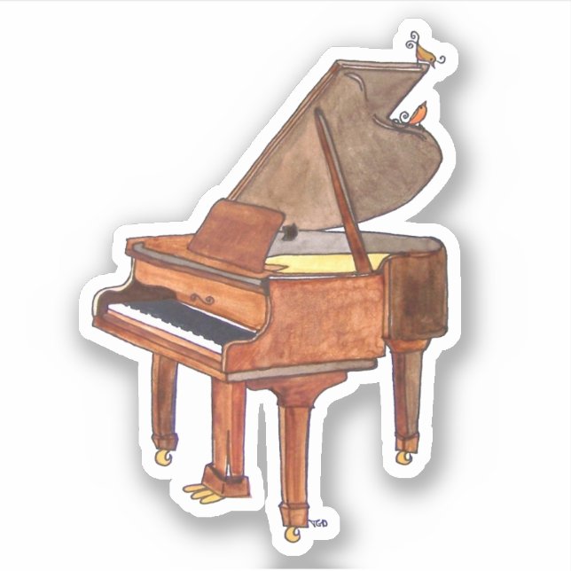 Aufkleber für Wasserfarben-Klavier (Vorderseite)