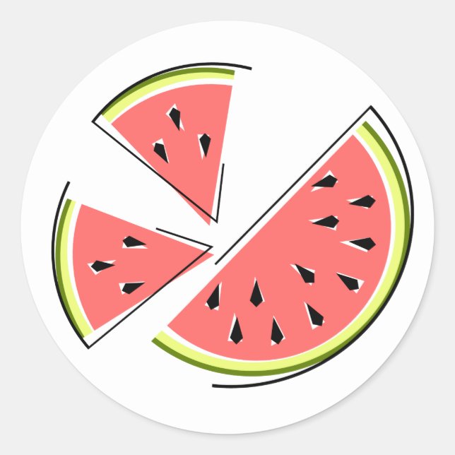 Aufkleber für Wassermelonen (Vorderseite)