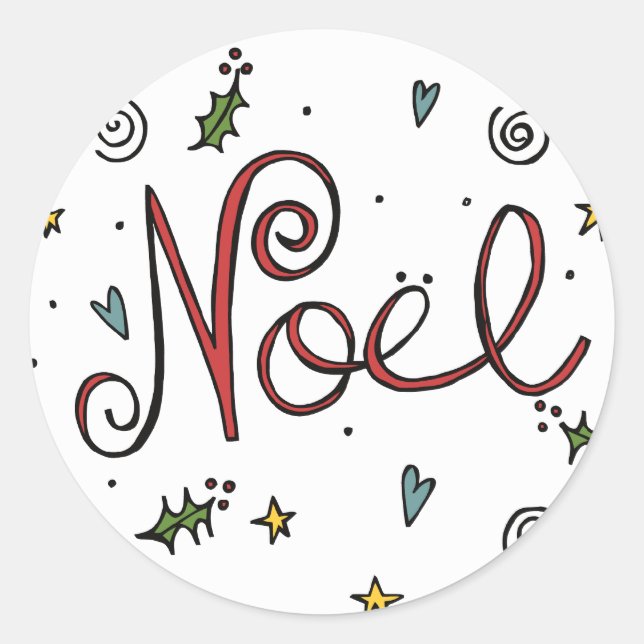 Aufkleber für Weihnachten (Vorderseite)