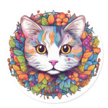 Aufkleber für weiße Katzen