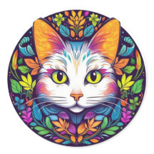 Aufkleber für weiße Katzen