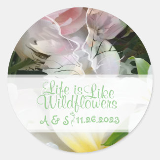 Aufkleber für Wildblumen