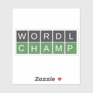 Aufkleber für Wordle Champ