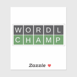 Aufkleber für Wordle Champ