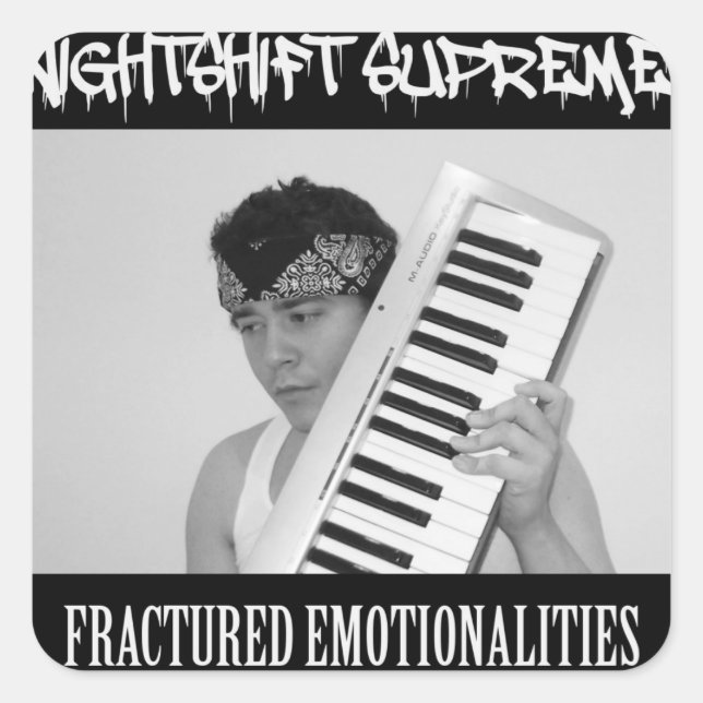 Aufkleber für zersplitterte Emotionalitäten (Vorderseite)