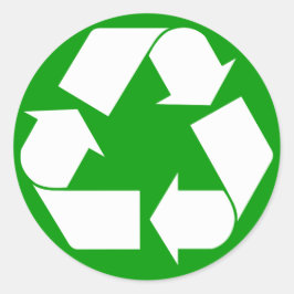 Aufkleber gerecycelt