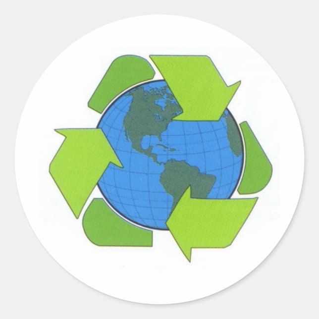 Aufkleber gerecycelt (Vorderseite)