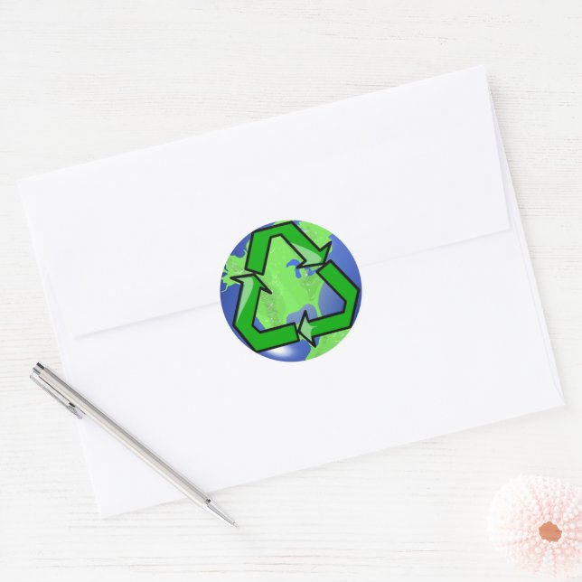 Aufkleber gerecycelt (Umschlag)