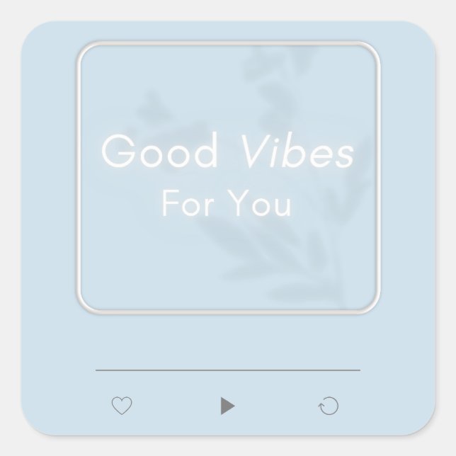 Aufkleber "Good Vibes" (Vorderseite)