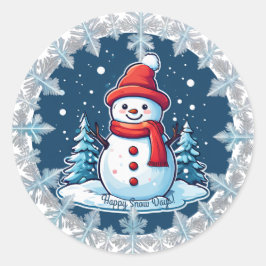 Aufkleber "Happy Snow Days" für den individuellen 