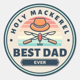 Aufkleber - Heiliger Mackerel! Bester Vater je
