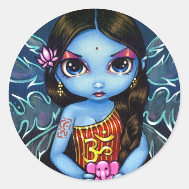 Aufkleber "Hindu Fairy" (Vorderseite)