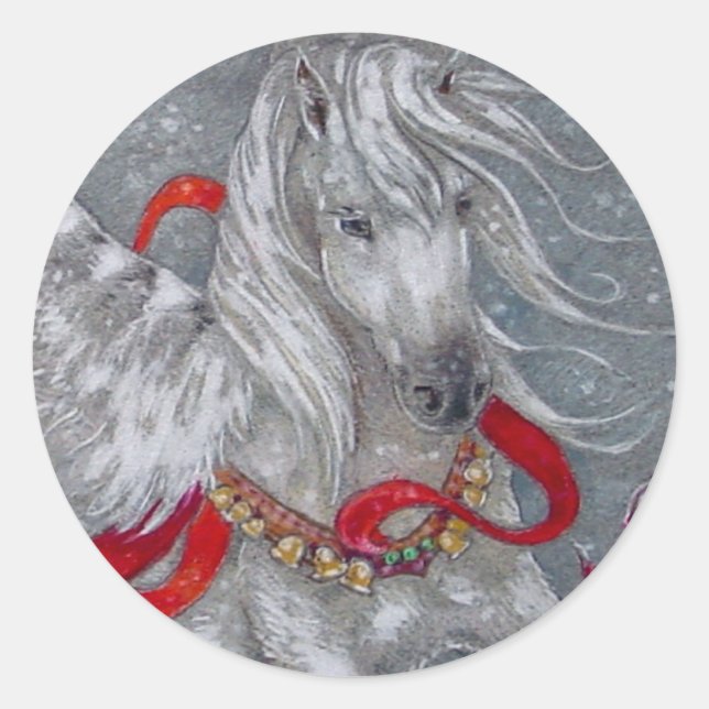 Aufkleber - Holiday Pegasus (Vorderseite)