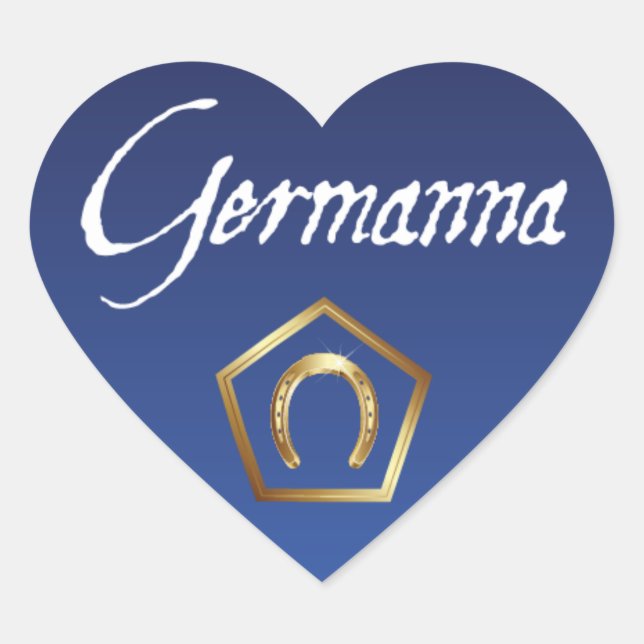 Aufkleber: Ich Liebe Germanna Herz-Aufkleber (Vorderseite)