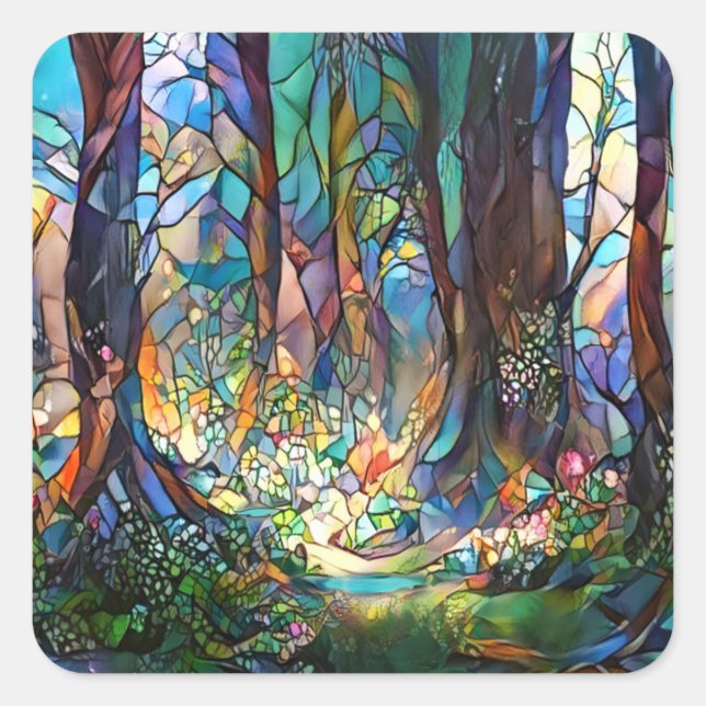 Aufkleber im Forest-Stil (Vorderseite)