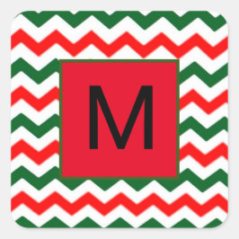 Aufkleber in Grün und Rot