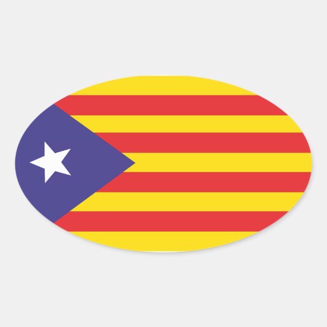 Aufkleber Katalanische Flagge "Serenya" (Vorderseite)