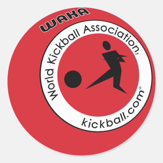 Aufkleber - Kickball-Logo (Vorderseite)