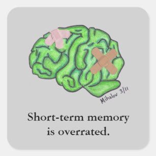 Aufkleber "Kurz-term-memory"