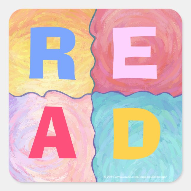 Aufkleber LESEN (Vorderseite)