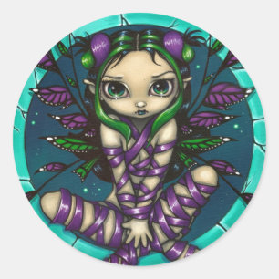 Aufkleber "Lila Ribbon Fairy"