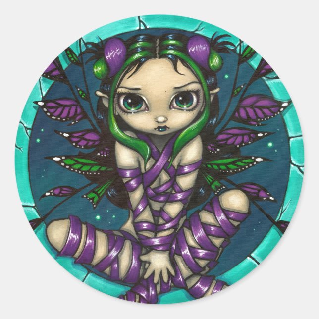 Aufkleber "Lila Ribbon Fairy" (Vorderseite)