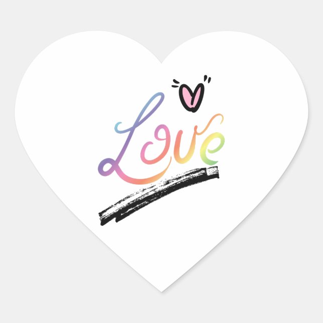 Aufkleber Love (Vorderseite)