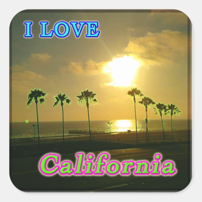 Aufkleber "Lovely California 2" (Vorderseite)